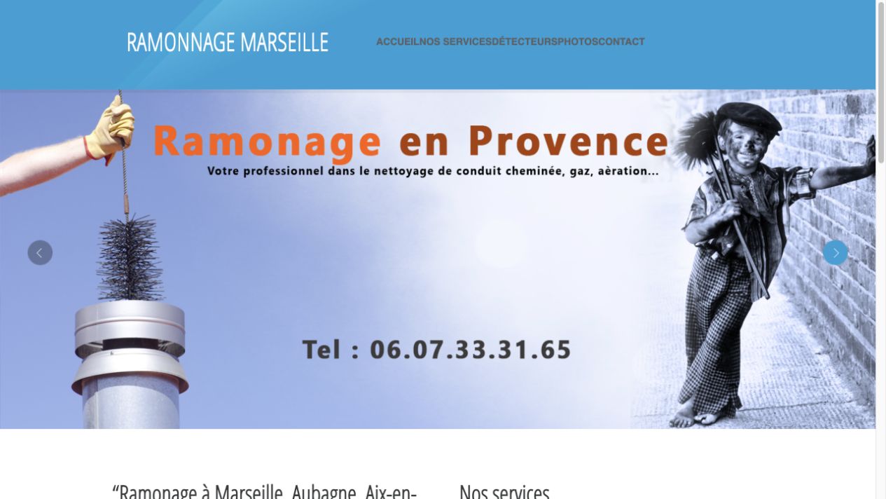 Capture du site de Entreprise Diego Ruiz