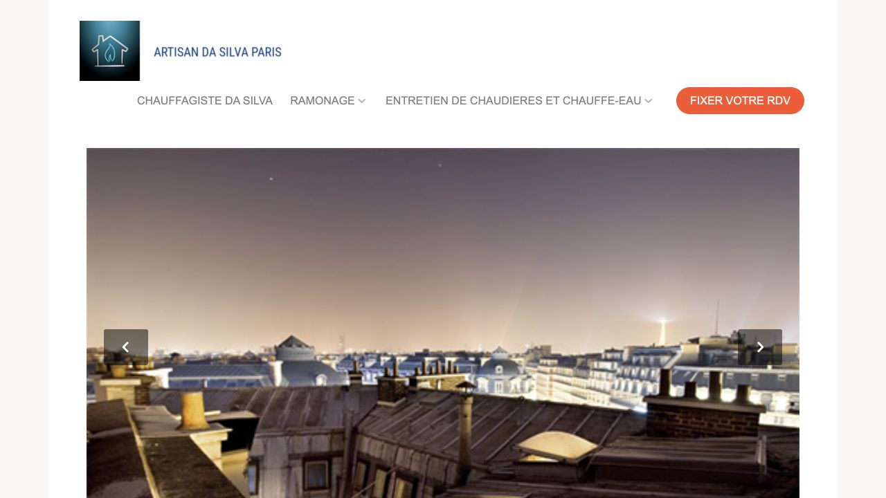 Capture du site de Da Silva Artisan Ramoneur