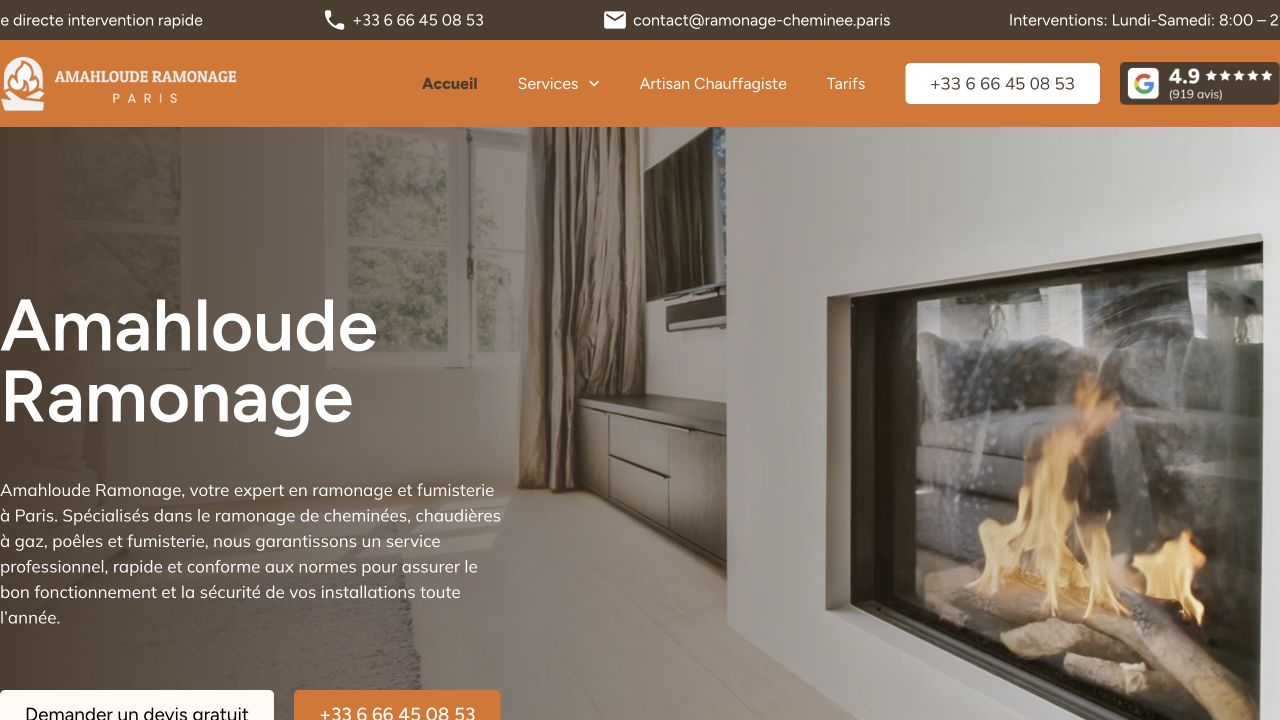 Capture du site de Amahloude Ramonage