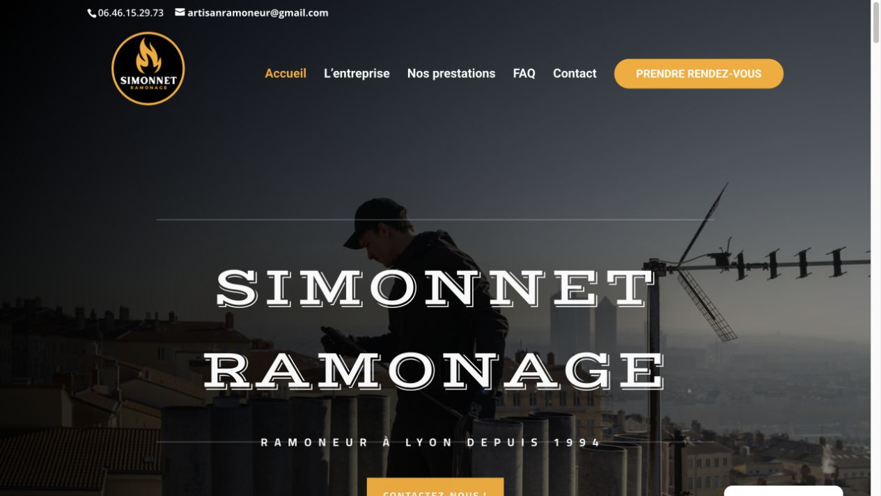 Capture du site de Simonnet Ramonage