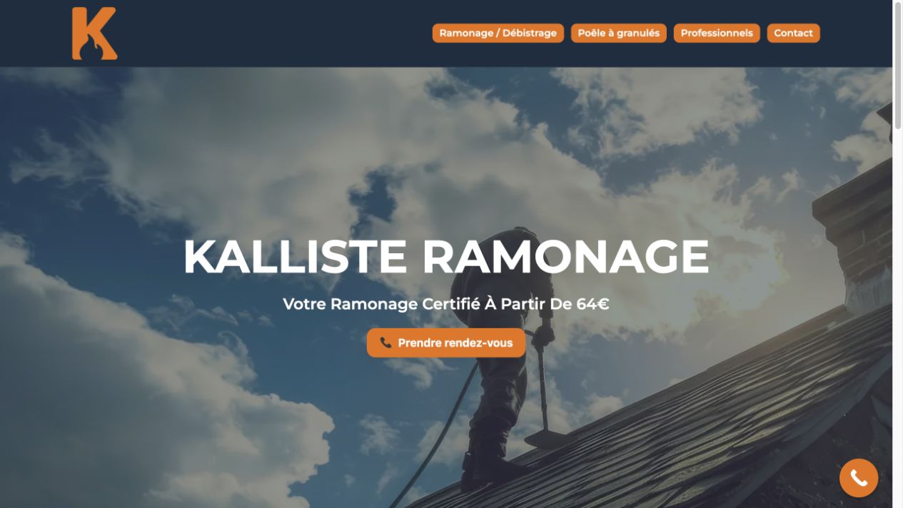 Capture du site de Kalliste Ramonage